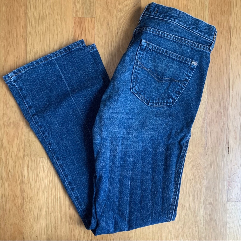 y2k mavi low-rise bootcut jeans